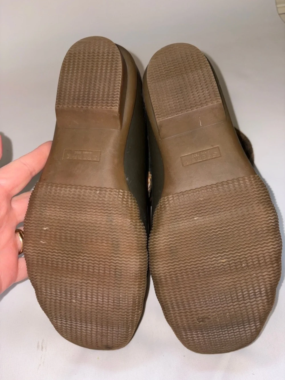 Sperry‎ Women's Saltwater 2-Eye Plaid Wool Duck Boots Size 9